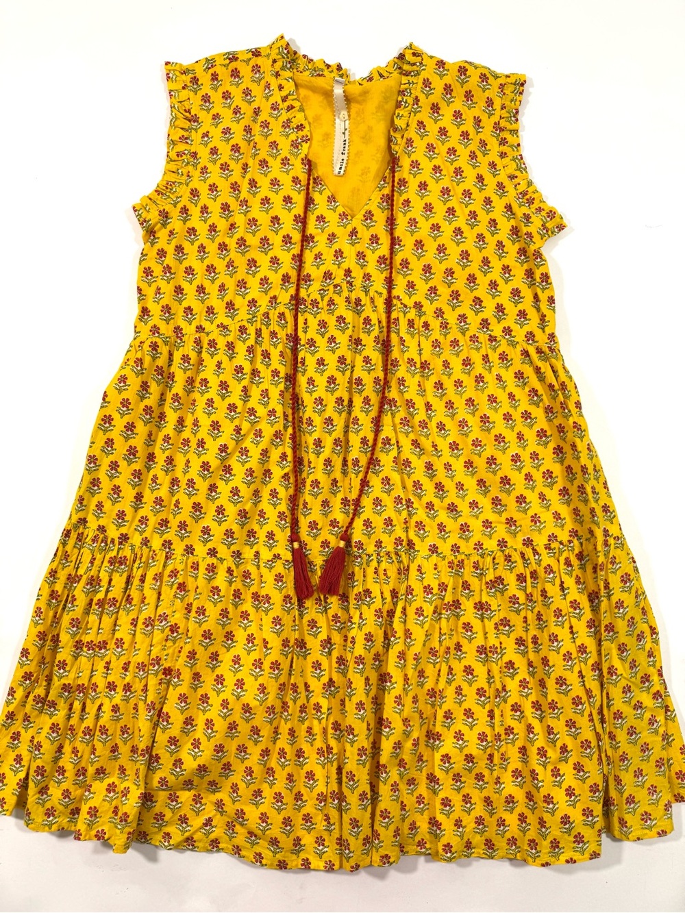 Uncle Frank Flutter Tiered Tassel Dress
